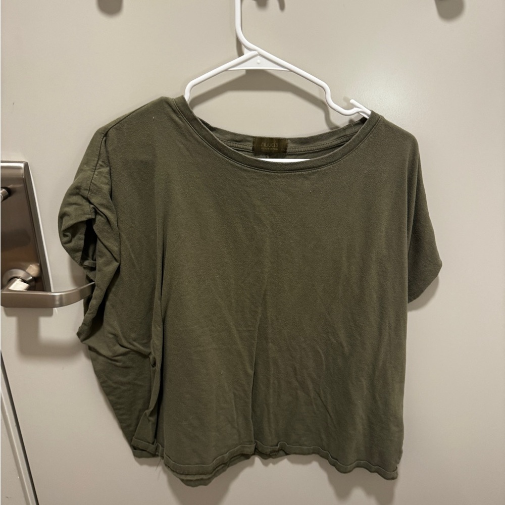 nuuds Olive Green Short Sleeve Tee